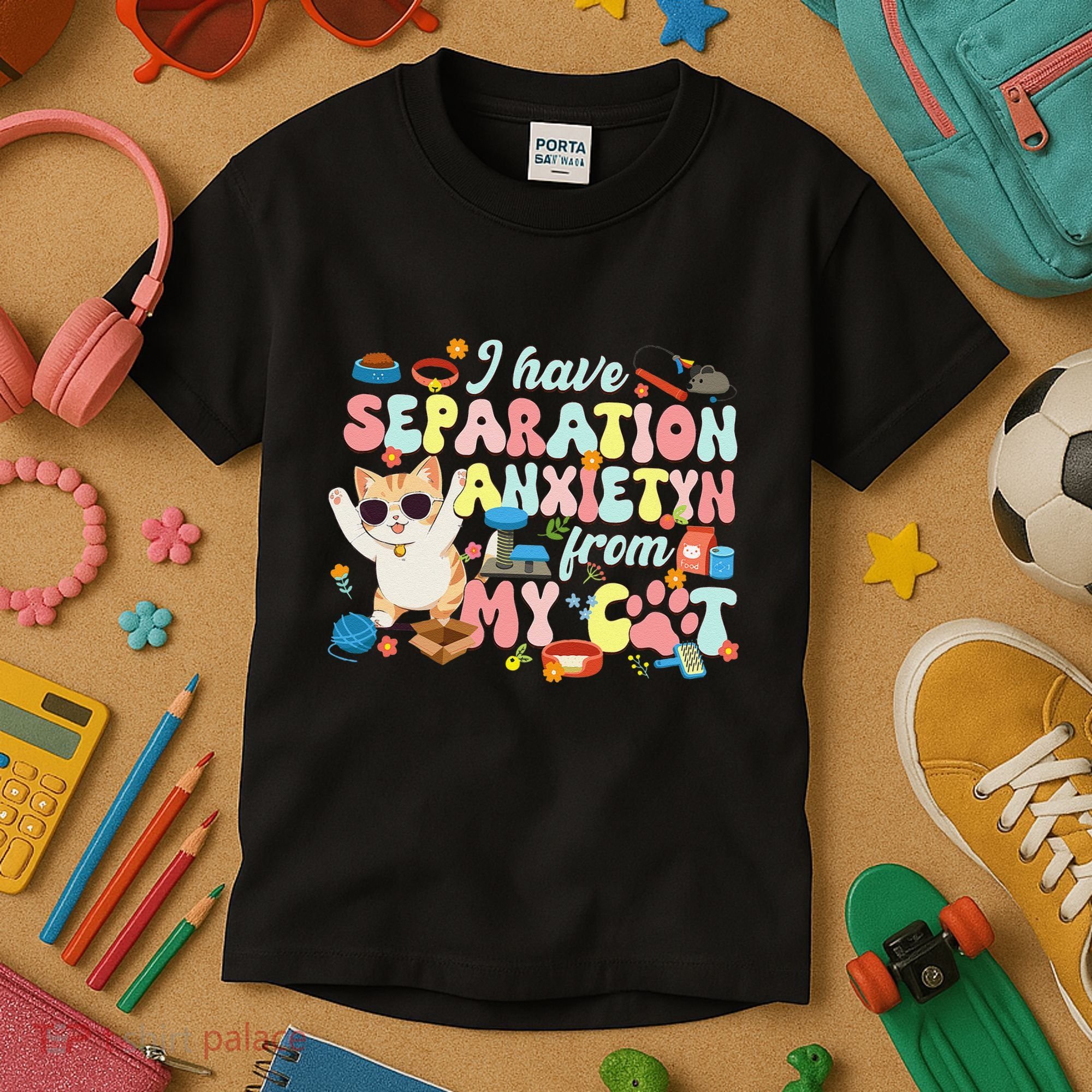 I Have Separation Anxiety From My Cat Pet Lover Kids T-Shirt