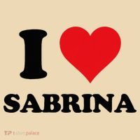 I Heart Sabrina First Name I Love Personalized Stuff Tote Bag thumb 4