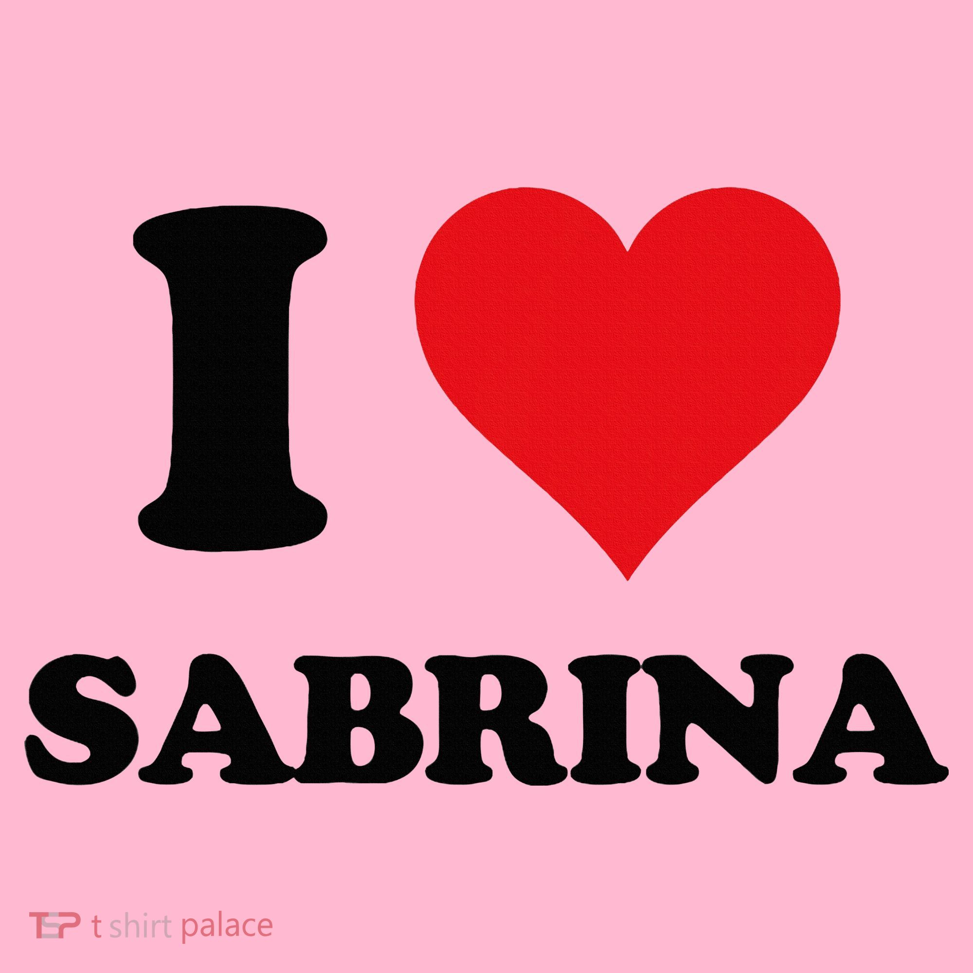 I Heart Sabrina First Name I Love Personalized Stuff Coaster