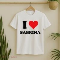 I Heart Sabrina First Name I Love Personalized Stuff T-Shirt thumb 2