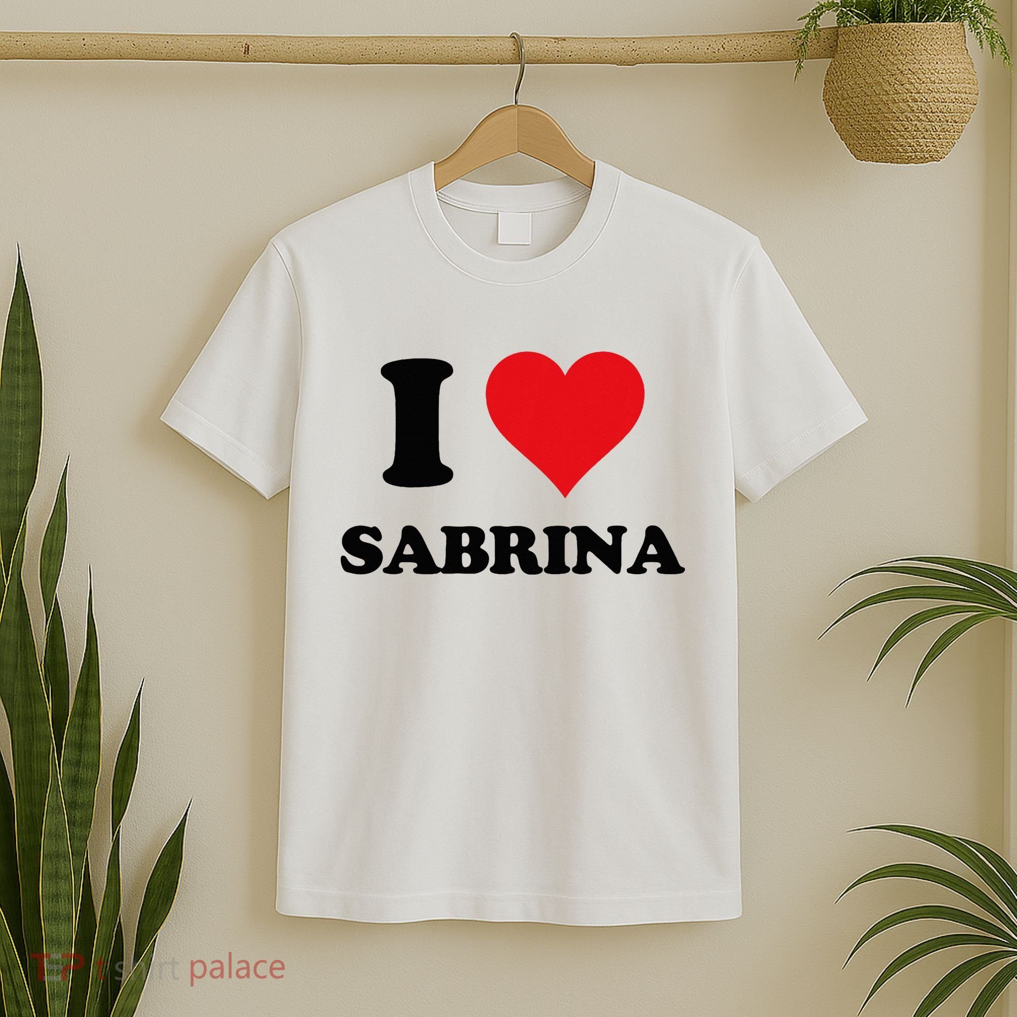 I Heart Sabrina First Name I Love Personalized Stuff T-Shirt