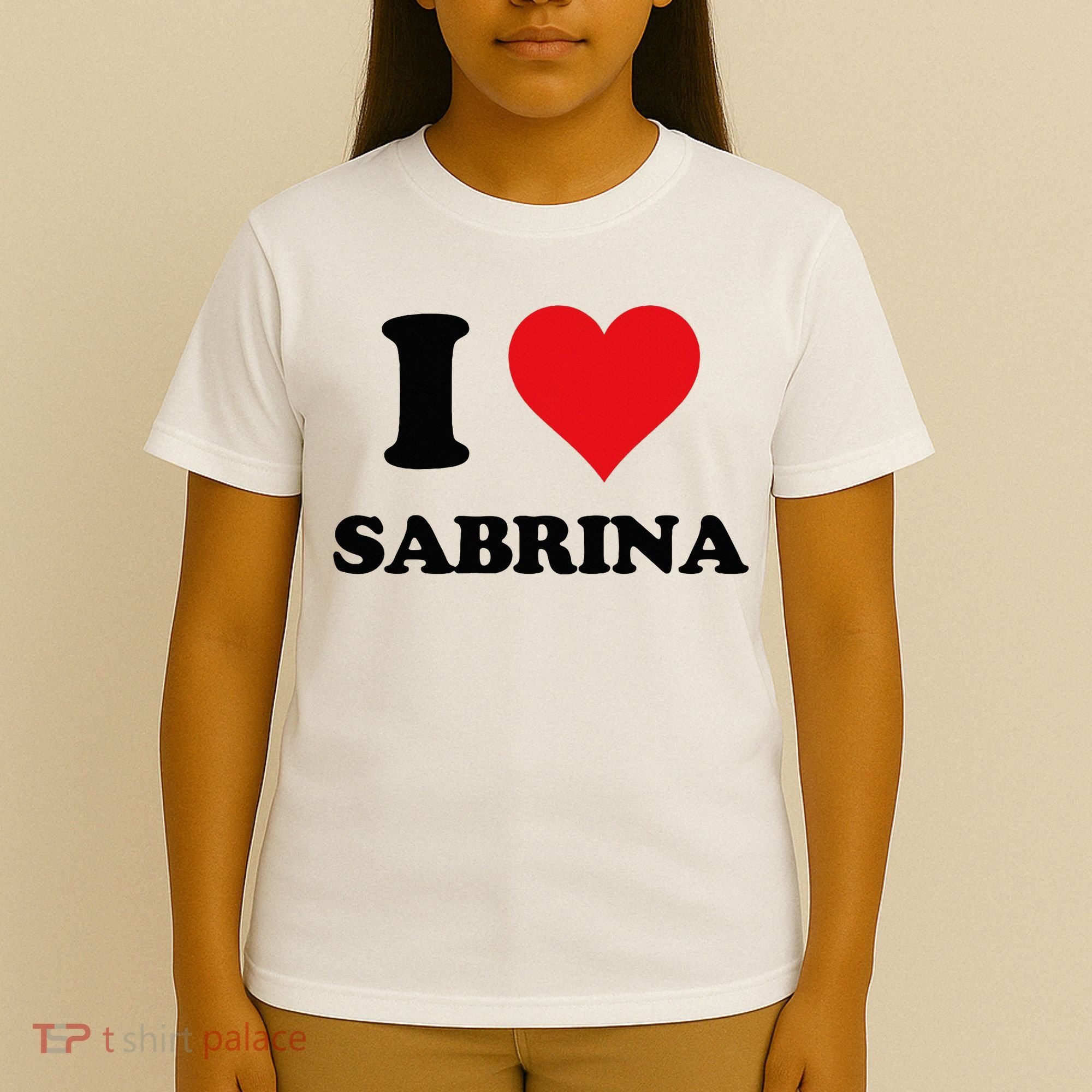 I Heart Sabrina First Name I Love Personalized Stuff T-Shirt
