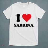 I Heart Sabrina First Name I Love Personalized Stuff T-Shirt thumb 5