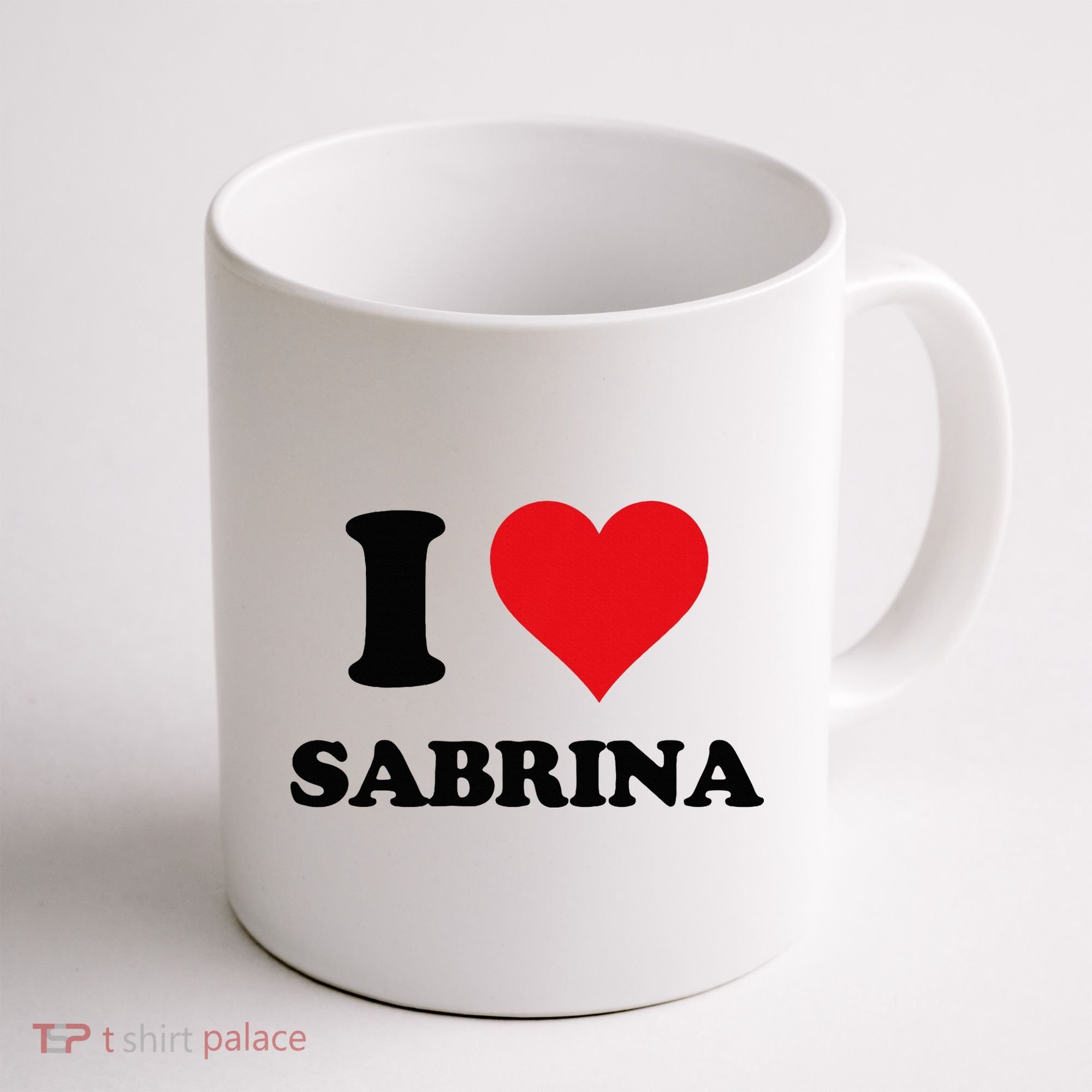 I Heart Sabrina First Name I Love Personalized Stuff Coffee Mug