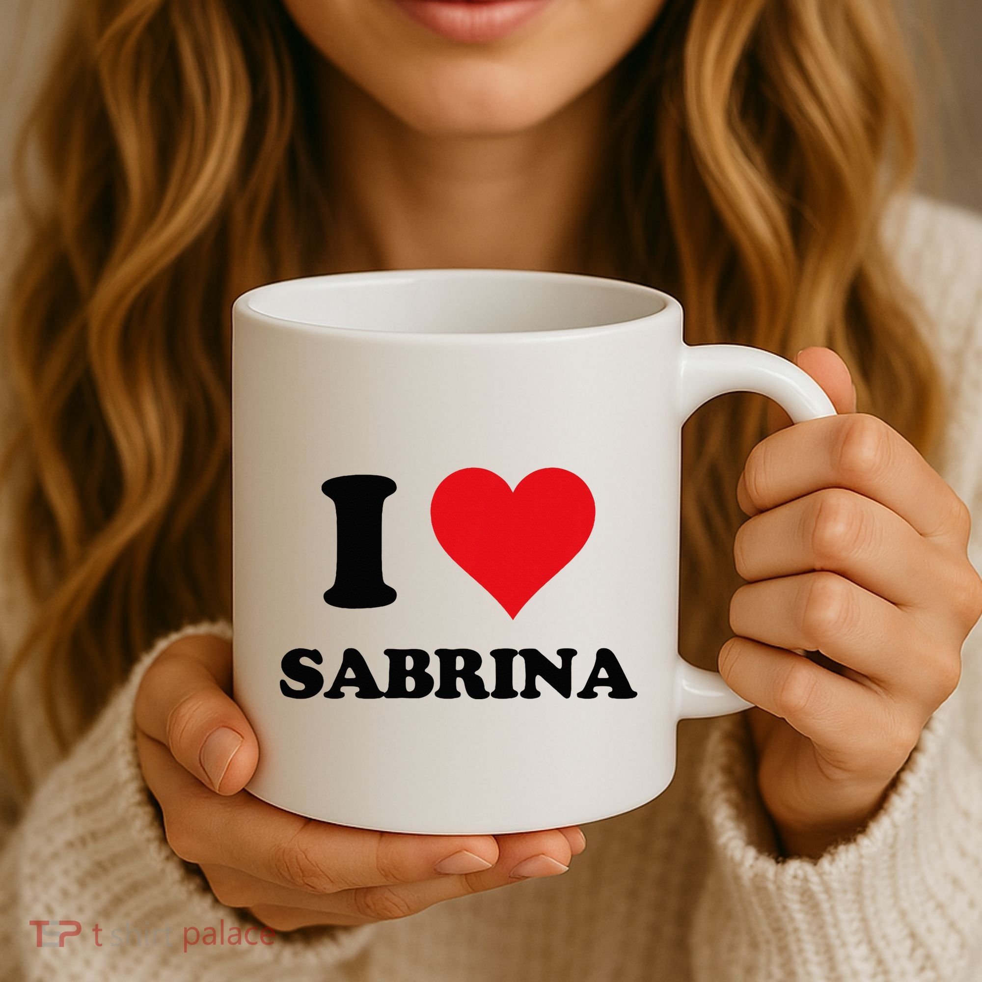 I Heart Sabrina First Name I Love Personalized Stuff Coffee Mug