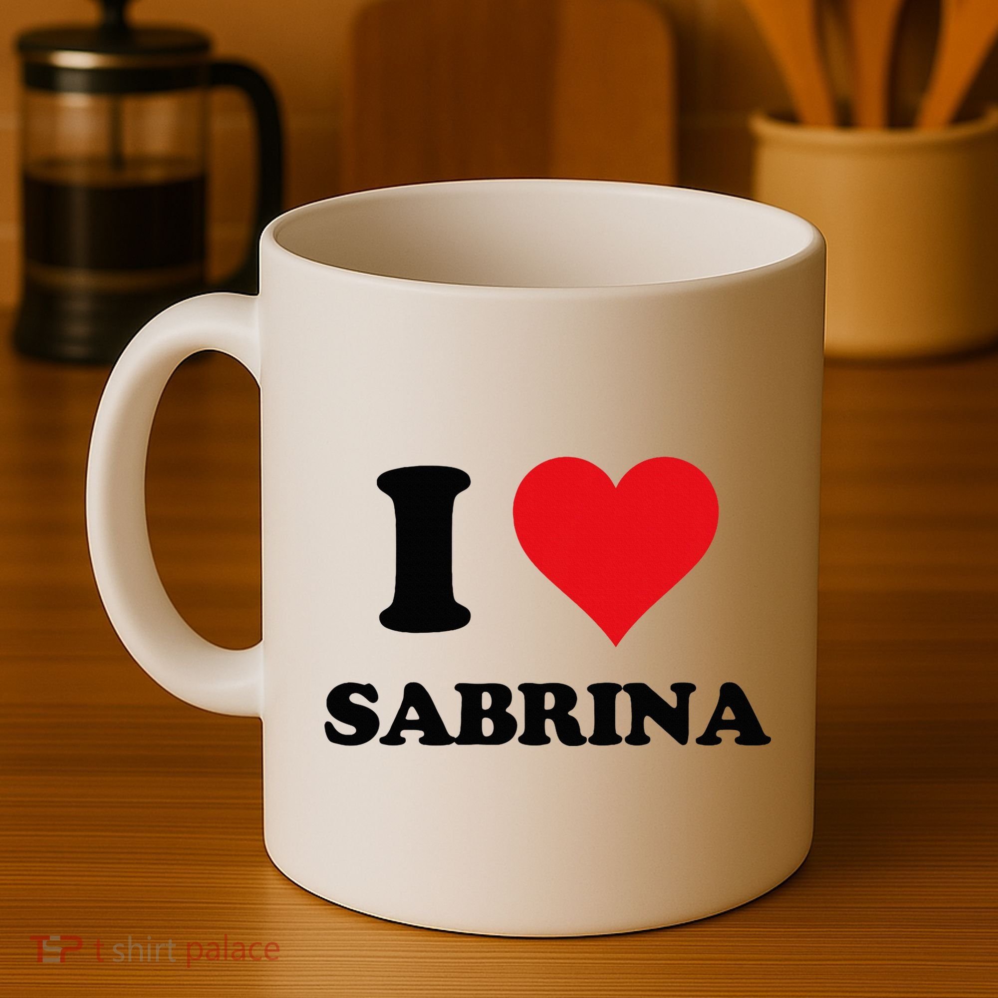 I Heart Sabrina First Name I Love Personalized Stuff Coffee Mug