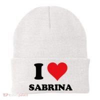 I Heart Sabrina First Name I Love Personalized Stuff Beanie thumb 0