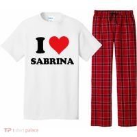 I Heart Sabrina First Name I Love Personalized Stuff Pajama Set thumb 0