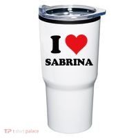 I Heart Sabrina First Name I Love Personalized Stuff Tumbler thumb 0