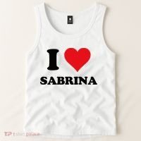 I Heart Sabrina First Name I Love Personalized Stuff Tank Top thumb 2