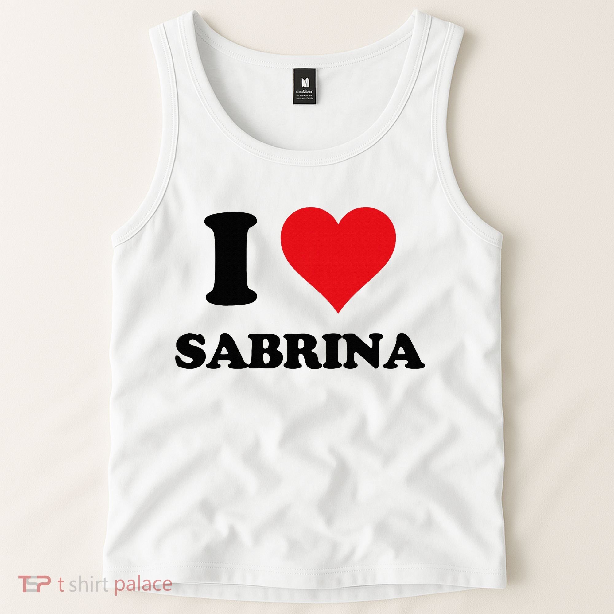 I Heart Sabrina First Name I Love Personalized Stuff Tank Top