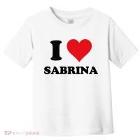 I Heart Sabrina First Name I Love Personalized Stuff Toddler T-Shirt thumb 0