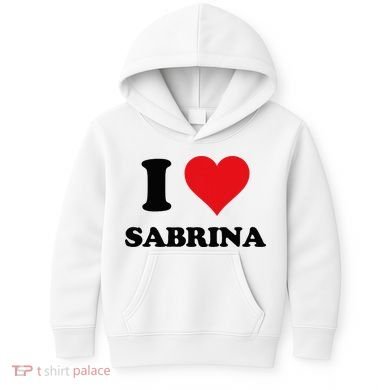 I Heart Sabrina First Name I Love Personalized Stuff Kids Hoodie