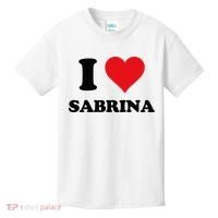 I Heart Sabrina First Name I Love Personalized Stuff Kids T-Shirt thumb 0