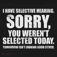 I Have Selective Hearing Ornament thumb 1