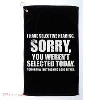 I Have Selective Hearing Golf Towel thumb 0