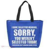 I Have Selective Hearing Tote Bag thumb 0