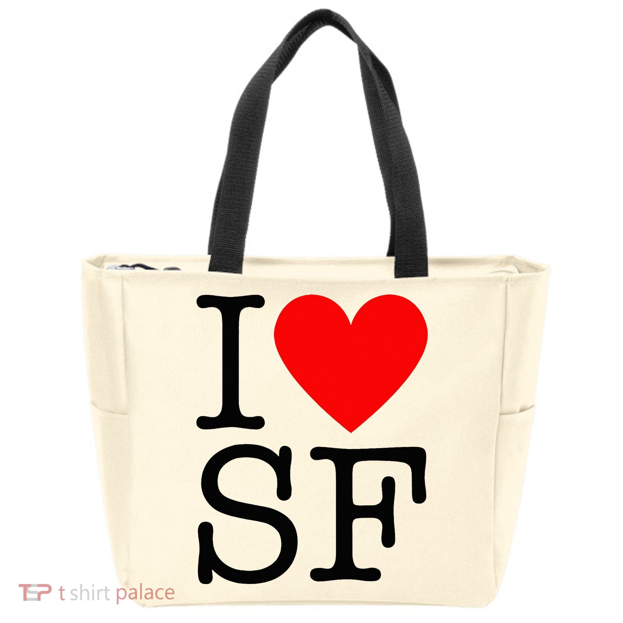 I Heart San Francisco I Love Sf Tote Bag