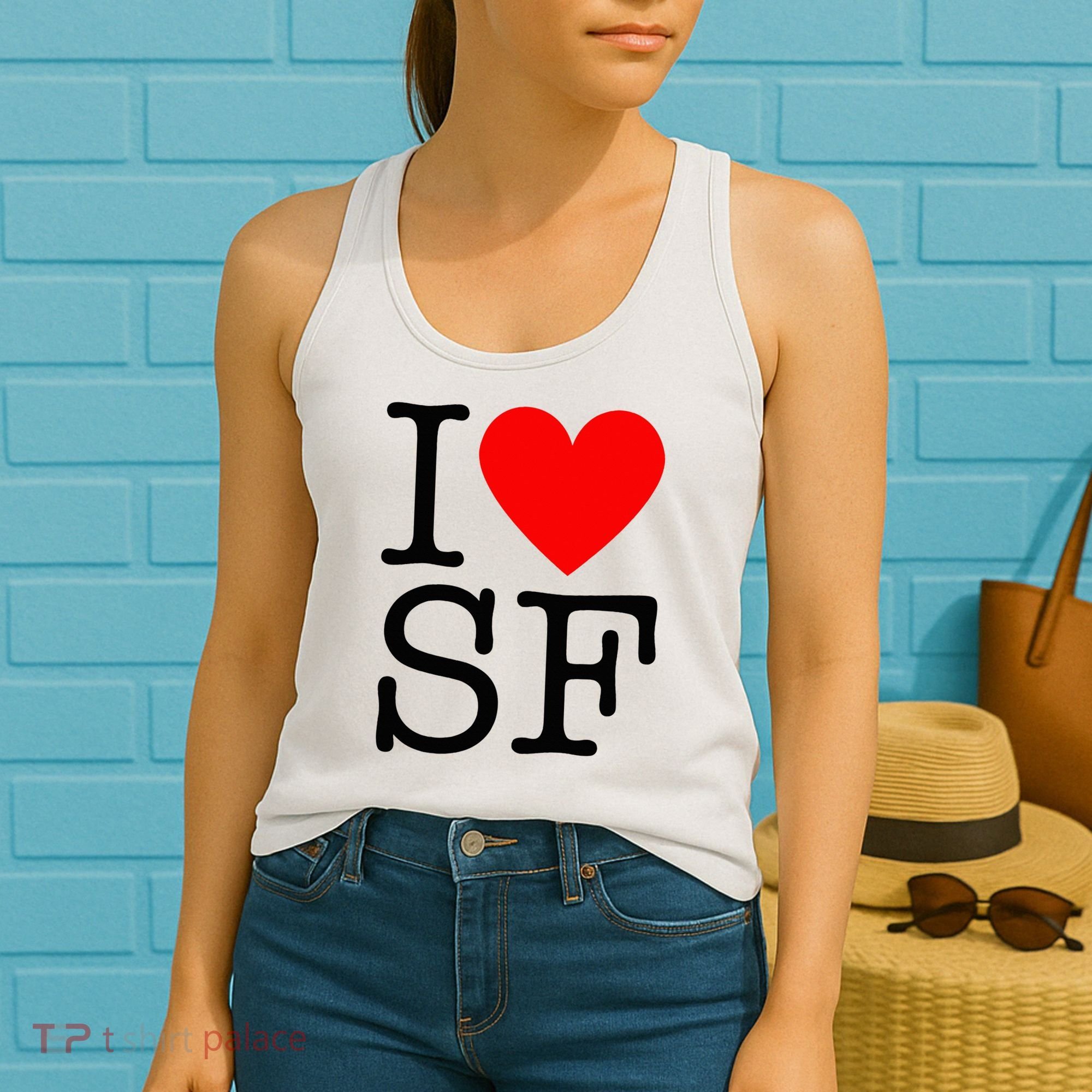I Heart San Francisco I Love Sf Women's Tank Top