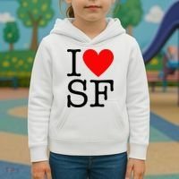 I Heart San Francisco I Love Sf Kids Hoodie thumb 3