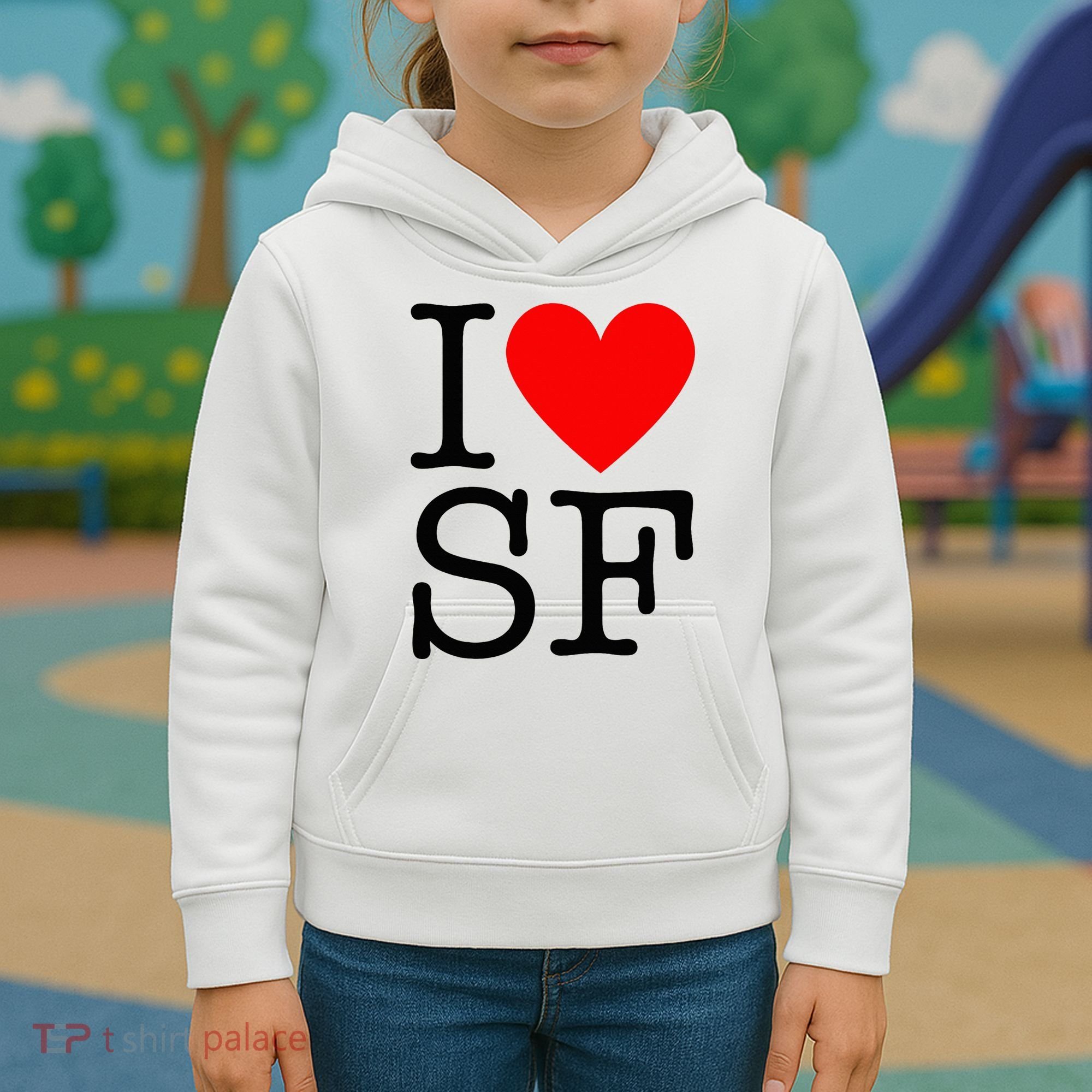 I Heart San Francisco I Love Sf Kids Hoodie