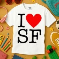 I Heart San Francisco I Love Sf Kids T-Shirt thumb 3