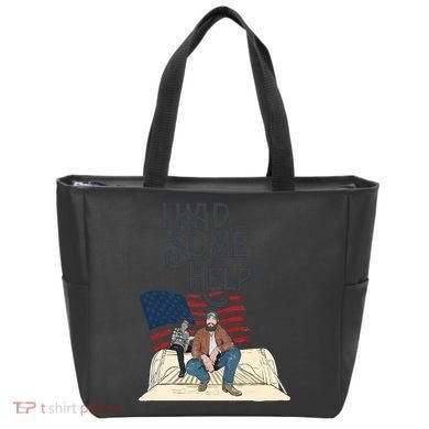 I Had Some Help Malone Post Tote Bag