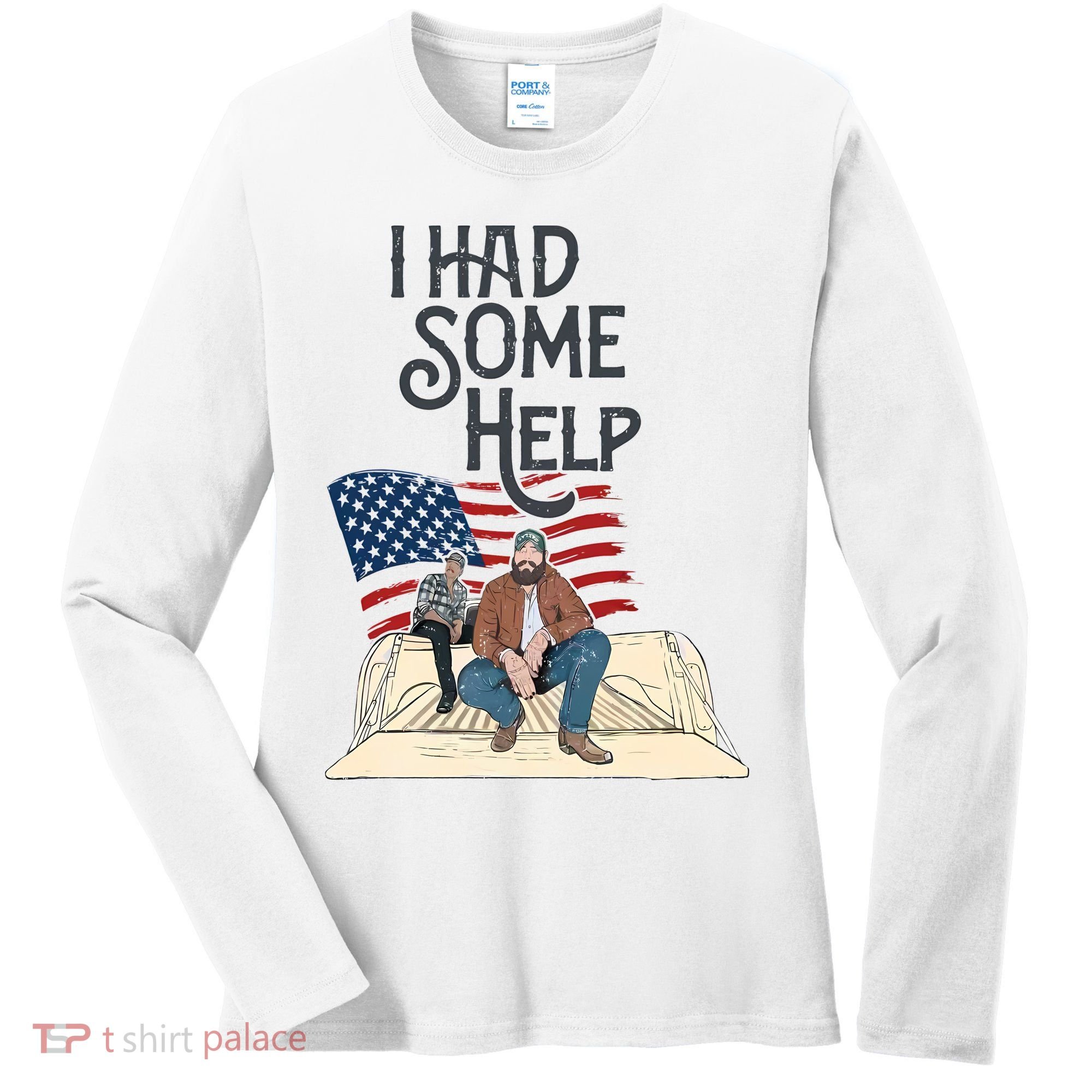 I Had Some Help Malone Post Women's Long Sleeve Shirt