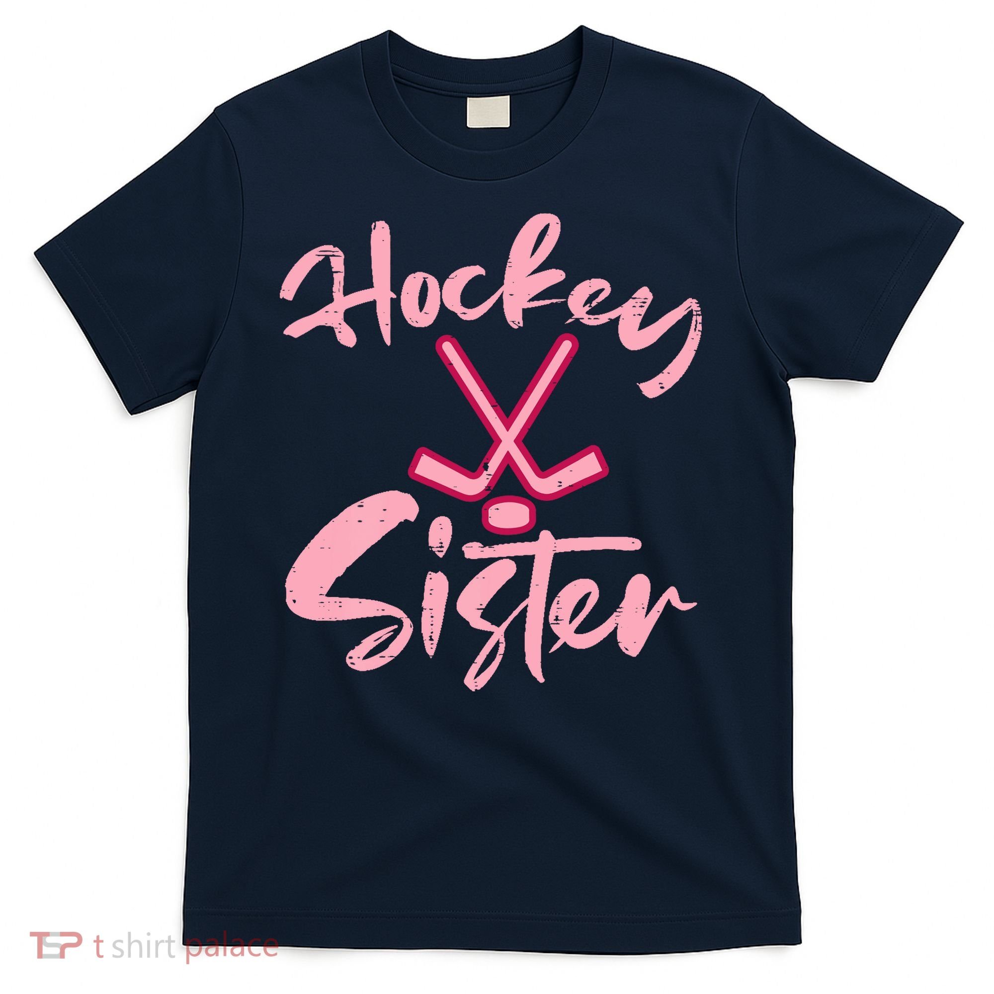 Ice Hockey Sister Fan Wo Girl T-Shirt