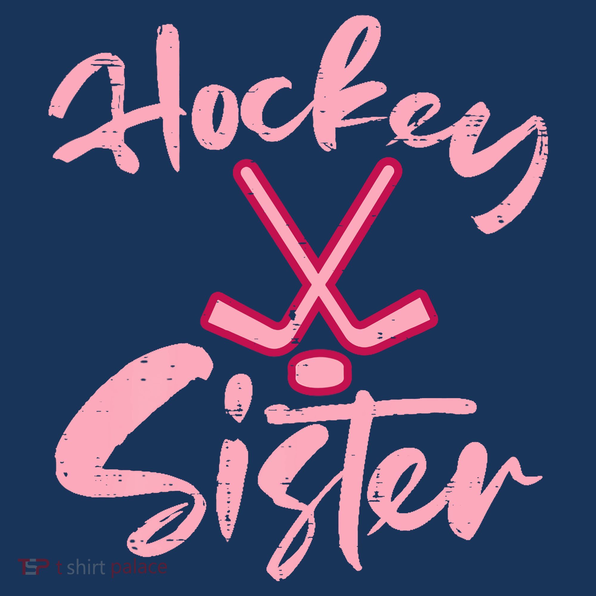 Ice Hockey Sister Fan Wo Girl T-Shirt