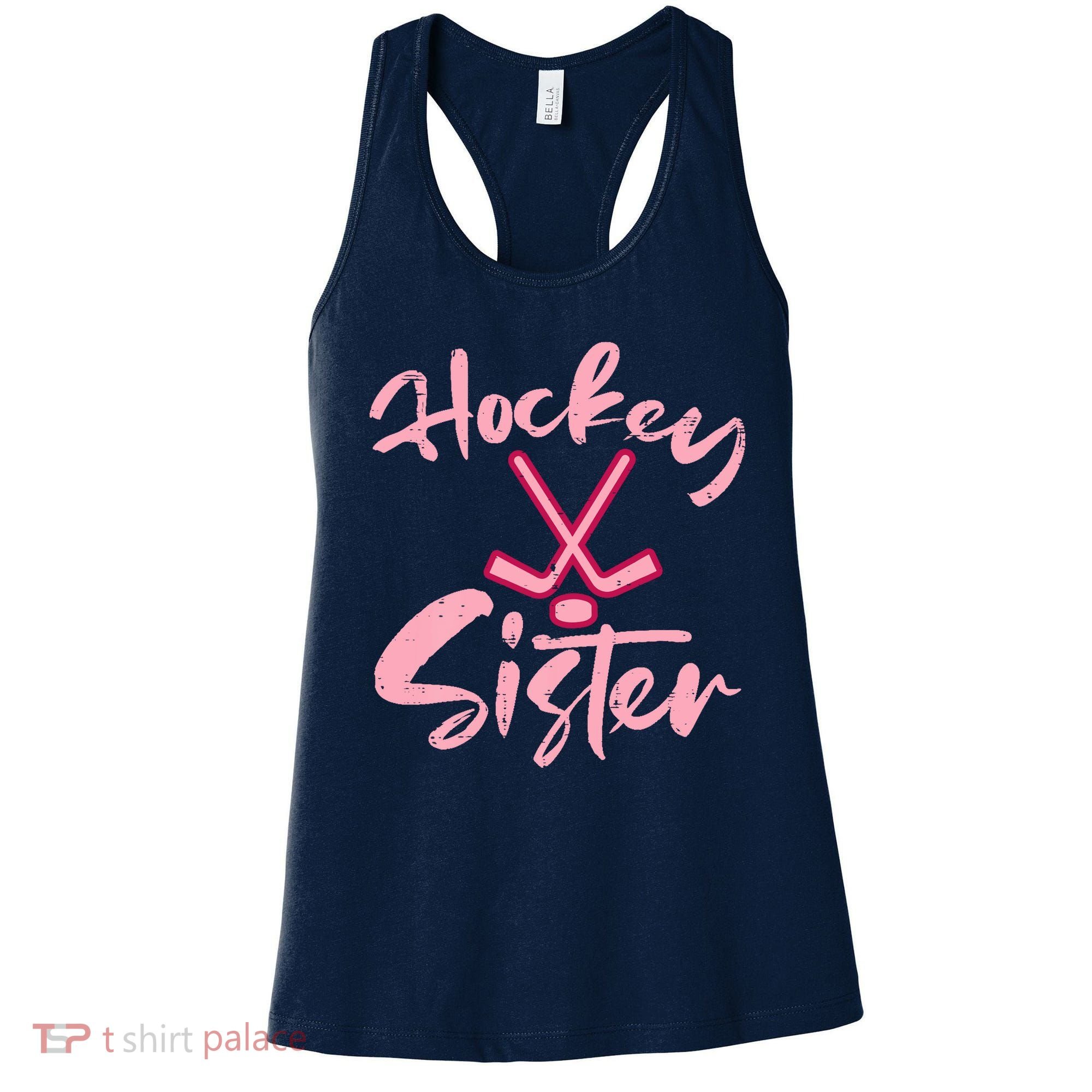 Ice Hockey Sister Fan Wo Girl Women's Tank Top