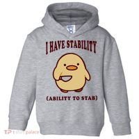 I Have Stability Ability To Stab Toddler Hoodie thumb 0