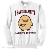 I Have Stability Ability To Stab Sweatshirt thumb 0