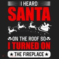 I Head Santa On The Roof So I Turned On The Fireplace Hat thumb 2