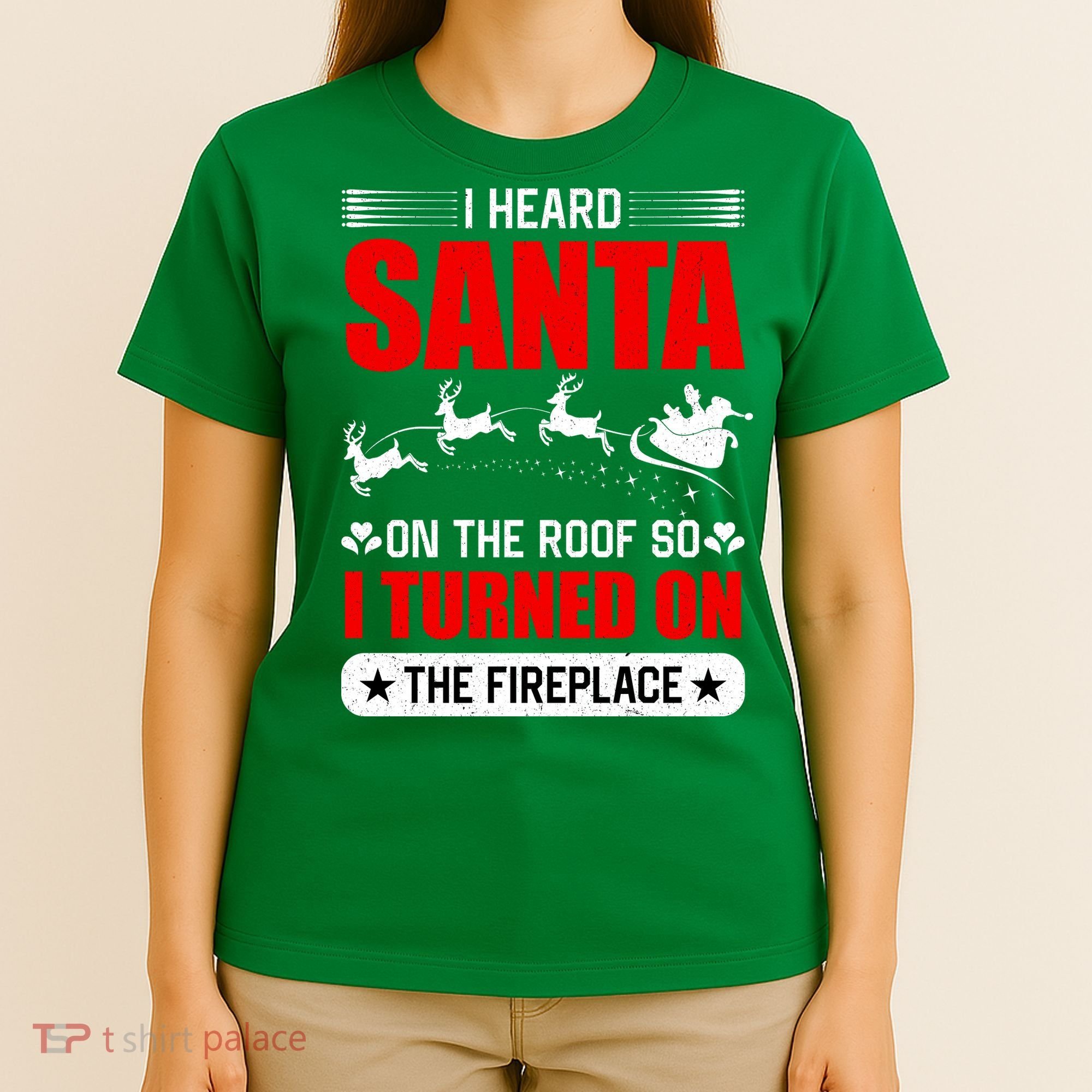 I Head Santa On The Roof So I Turned On The Fireplace T-Shirt
