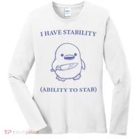 I Have Stability Ability To Stab Women's Long Sleeve Shirt thumb 0