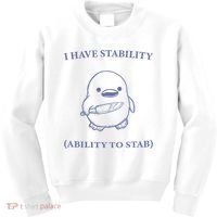 I Have Stability Ability To Stab Kids Sweatshirt thumb 0