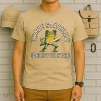 I Have Stability Ability To Stab Funny Frog Humor Sarcastic T-Shirt thumb 6