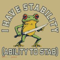 I Have Stability Ability To Stab Funny Frog Humor Sarcastic Mousepad thumb 1