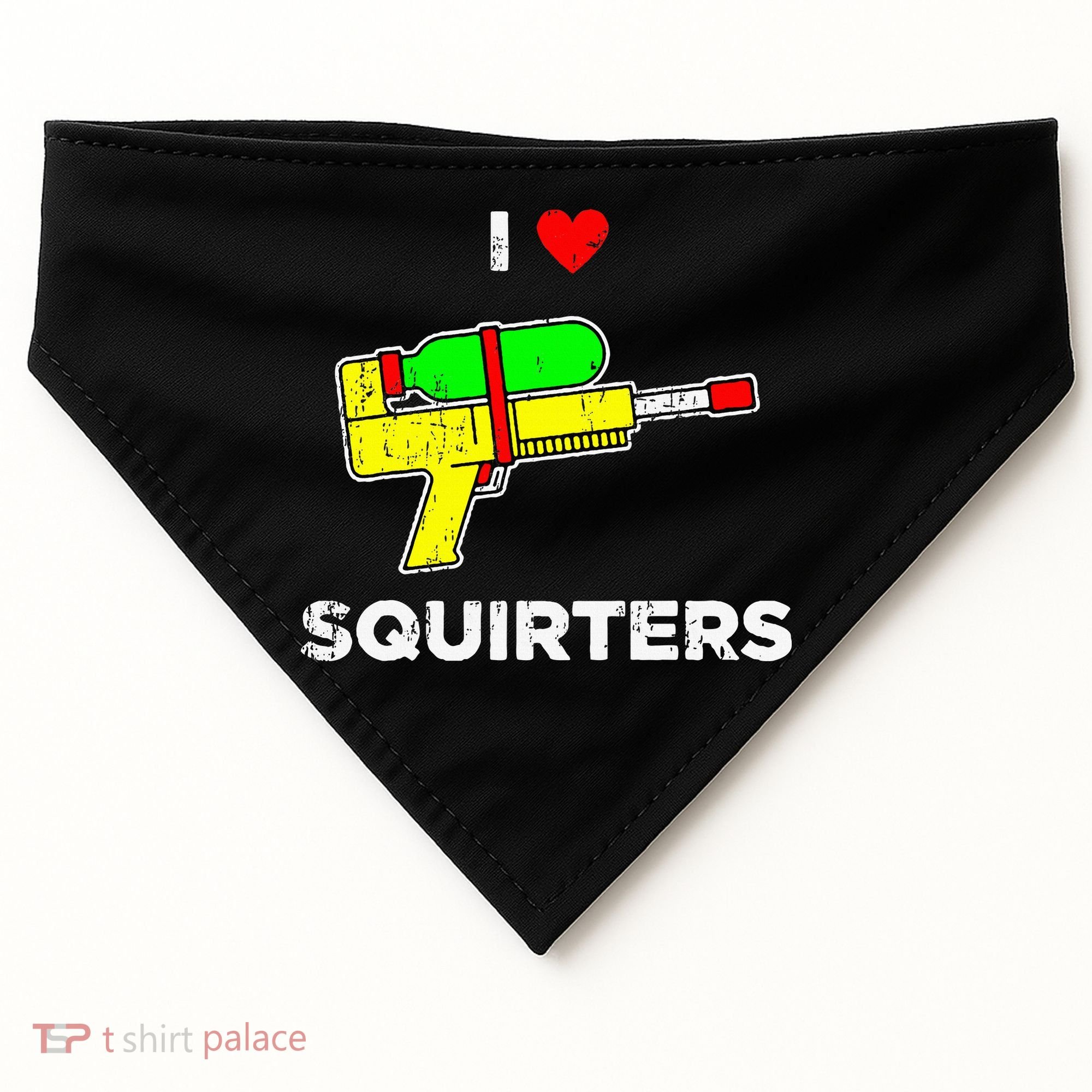 I Heart Squirters Funny I Love Squirters USA-Made Doggie Bandana