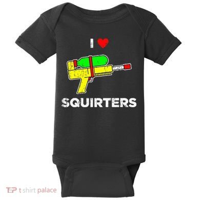 I Heart Squirters Funny I Love Squirters Baby Bodysuit