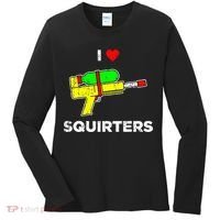 I Heart Squirters Funny I Love Squirters Women's Long Sleeve Shirt thumb 0