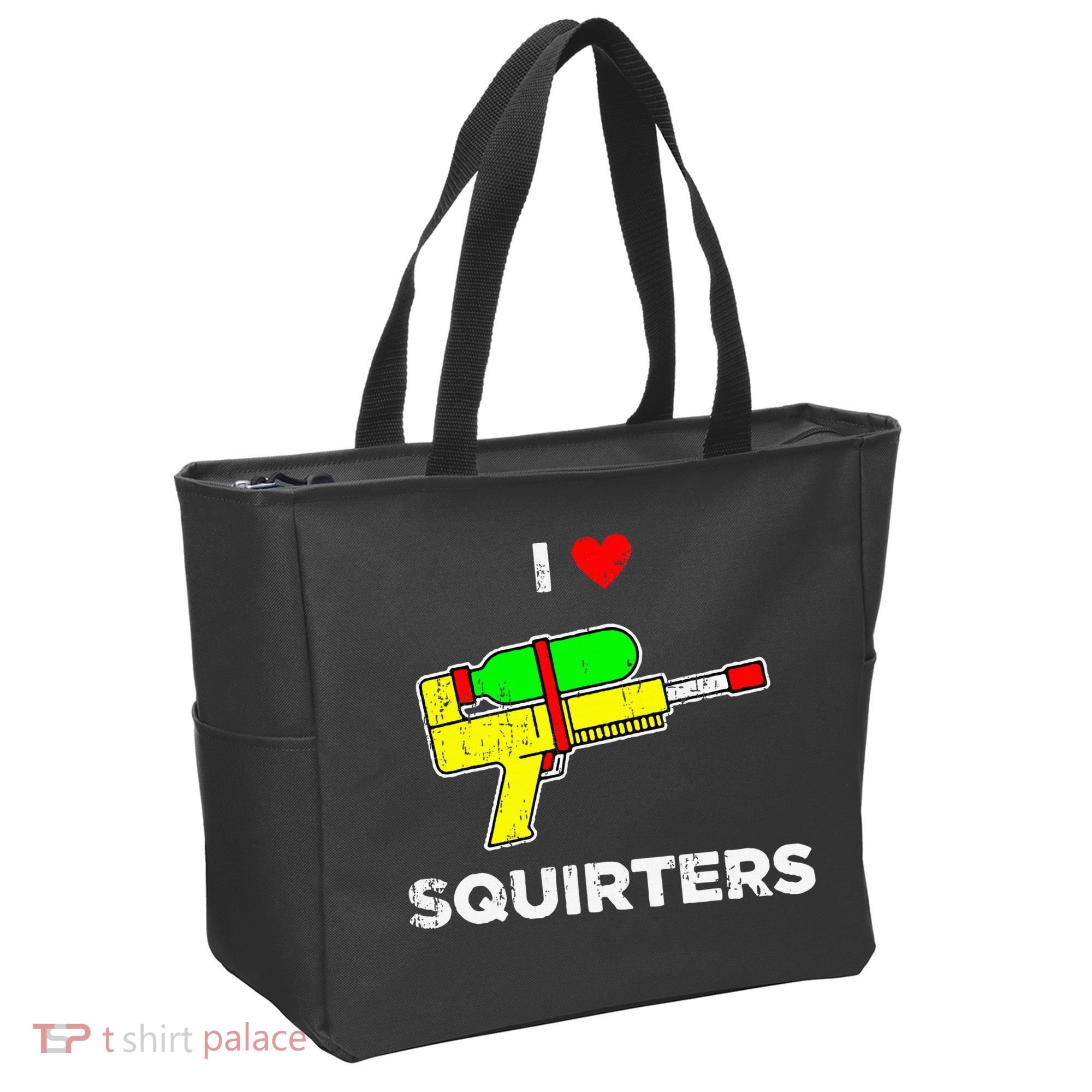 I Heart Squirters Funny I Love Squirters Tote Bag
