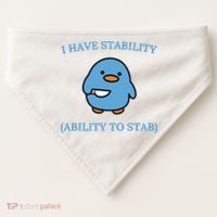 I Have Stability Ability To Stab USA-Made Doggie Bandana thumb 0