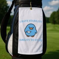 I Have Stability Ability To Stab Golf Towel thumb 2