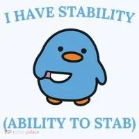 I Have Stability Ability To Stab Kids Long Sleeve Shirt thumb 2