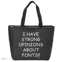 I Have Strong Opinions About Fonts Comic Sans Joke Tote Bag thumb 0