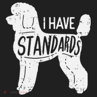 I Have Standards Poodle Funny Humor Pet Dog Lover Owner Gift Beanie thumb 2