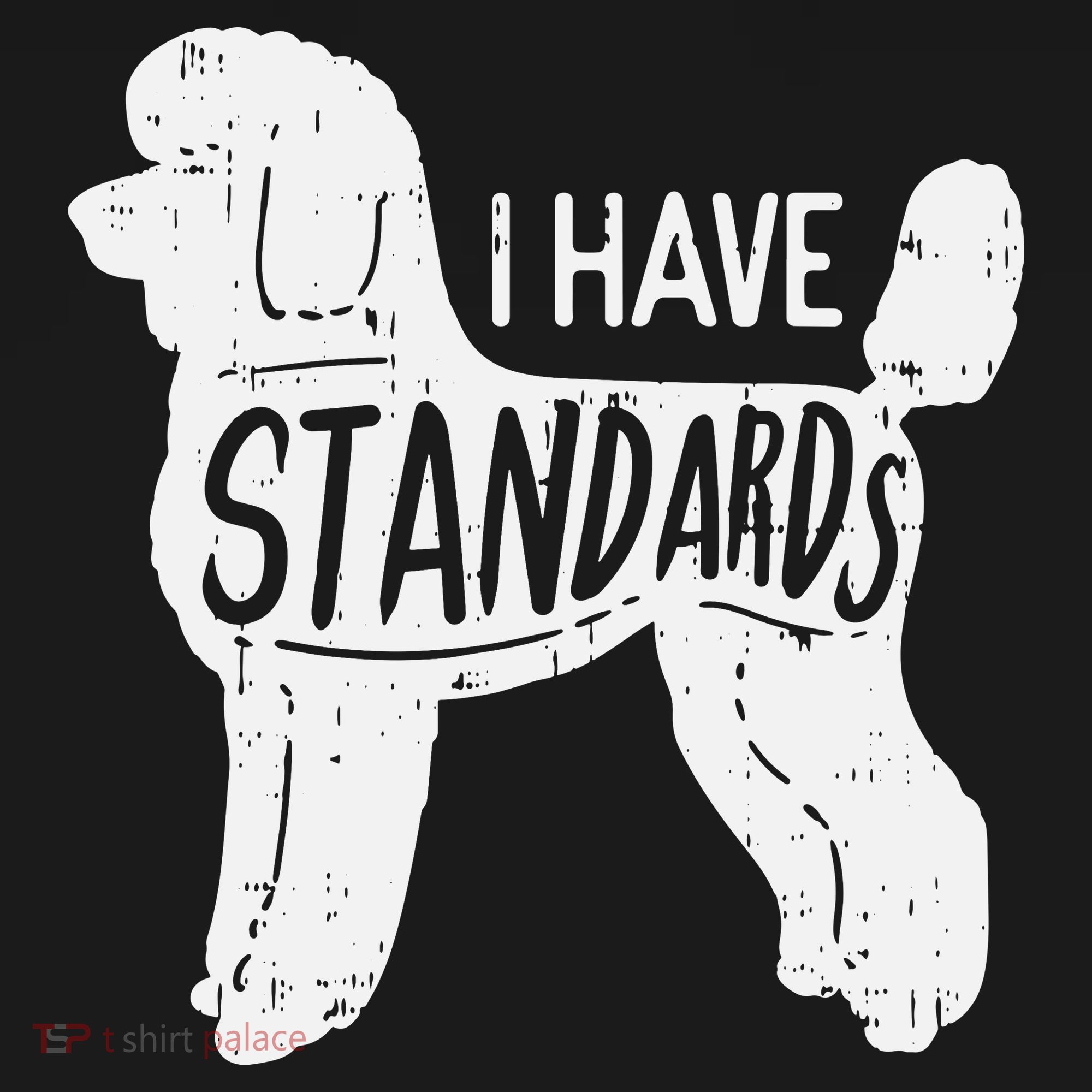 I Have Standards Poodle Funny Humor Pet Dog Lover Owner Gift Tank Top