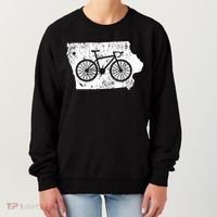 Iowa Home State Bike Cycling & Triathlon Gift Women's Sweatshirt thumb 0